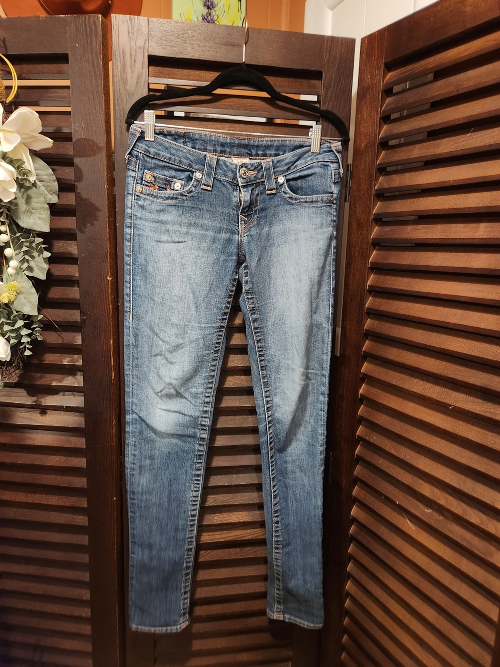 True Religion Women's Light Blue Skinny Jeans